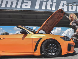 Rocsana Marcu & BMW E93 Orange Metalic Extra Wide . Project by Roberto Predescu .  https://www.facebook.com/predescurebelcustom