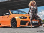 Rocsana Marcu & BMW E93 Orange Metalic Extra Wide . Project by Roberto Predescu .  https://www.facebook.com/predescurebelcustom