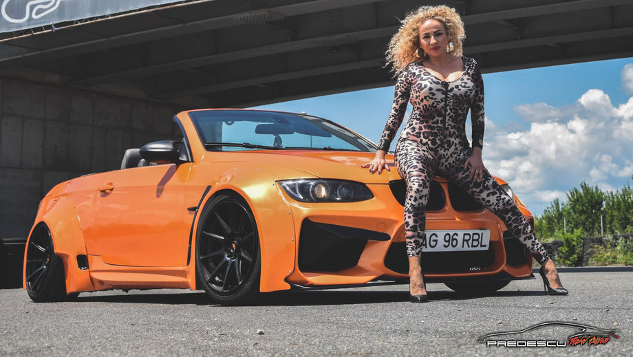 Rocsana Marcu & BMW E93 Orange Metalic Extra Wide . Project by Roberto Predescu .  https://www.facebook.com/predescurebelcustom