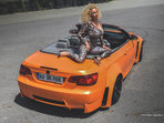 Rocsana Marcu & BMW E93 Orange Metalic Extra Wide . Project by Roberto Predescu .  https://www.facebook.com/predescurebelcustom