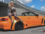 Rocsana Marcu & BMW E93 Orange Metalic Extra Wide . Project by Roberto Predescu .  https://www.facebook.com/predescurebelcustom