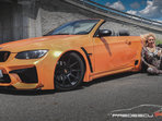 Rocsana Marcu & BMW E93 Orange Metalic Extra Wide . Project by Roberto Predescu .  https://www.facebook.com/predescurebelcustom