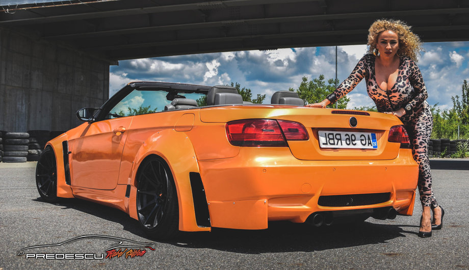 Rocsana Marcu & BMW E93 Orange Metalic Extra Wide . Project by Roberto Predescu .  https://www.facebook.com/predescurebelcustom