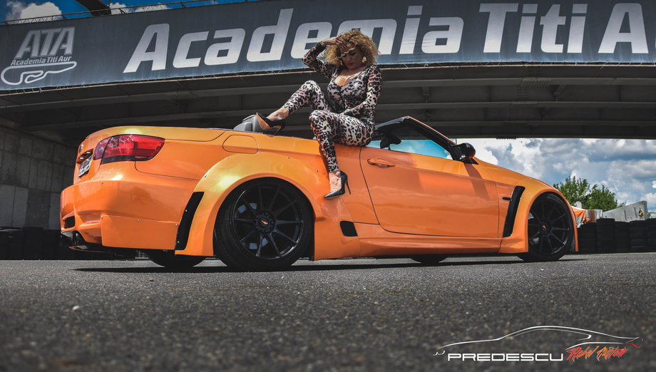 Rocsana Marcu & BMW E93 Orange Metalic Extra Wide . Project by Roberto Predescu .  https://www.facebook.com/predescurebelcustom