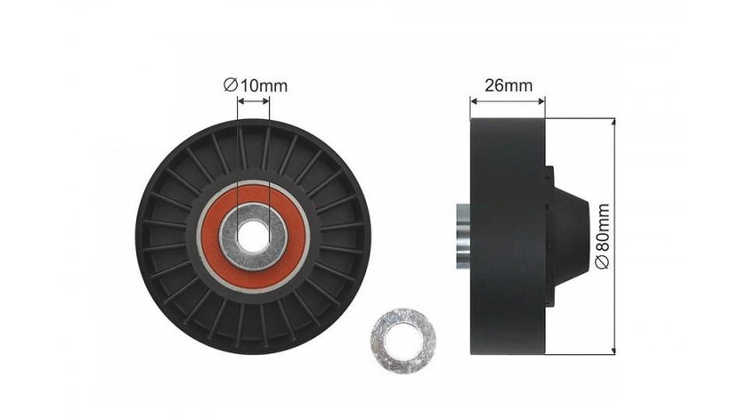 Rola ghidaj curea transmisie Alfa Romeo 147 (2001-2010) [937] #1 46454419