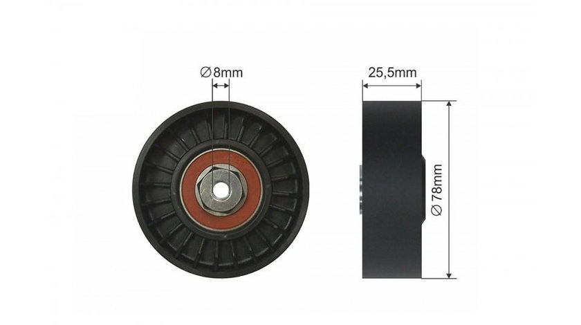 Rola ghidaj curea transmisie Audi A3 (1996-2003) [8L1] #1 028145278A