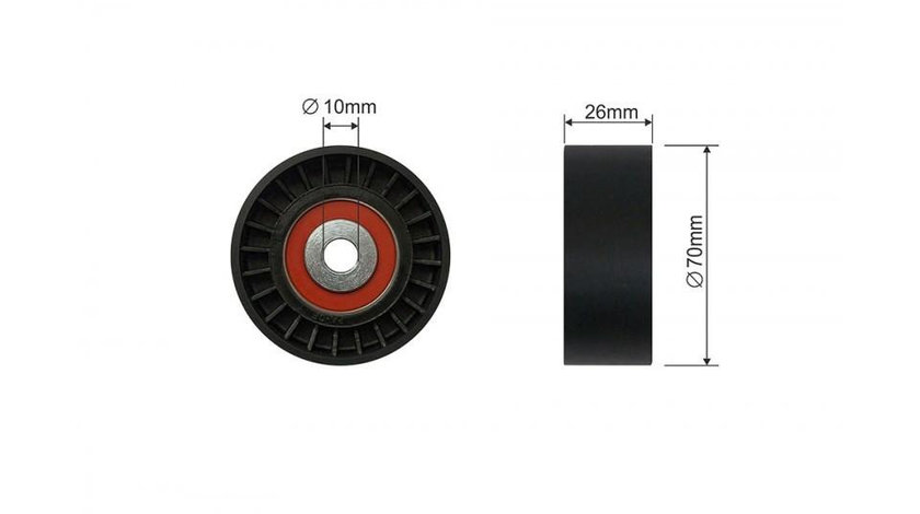 Rola ghidaj curea transmisie Audi A3 (1996-2003) [8L1] #1 281-26