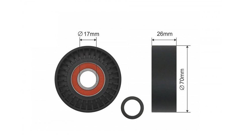 Rola ghidaj curea transmisie BMW Z4 (2003->) [E85] #1 11281433571