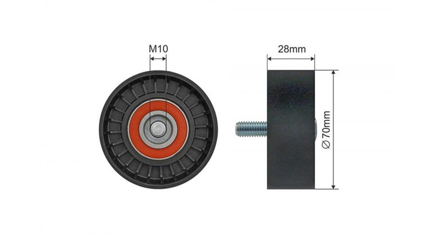 Rola ghidaj curea transmisie Hyundai Getz (2002-2009) #1 375-99