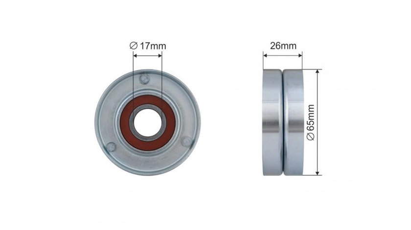 Rola ghidaj curea transmisie Skoda Octavia 2 (2004-2013)[1Z3] #1 383-00