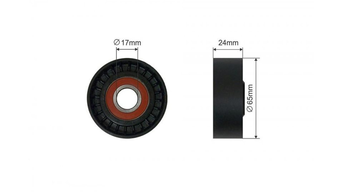 Rola ghidaj curea transmisie Volkswagen Polo (2001-2012)[9N_] #1 500413