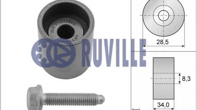 Rola ghidare/conducere, curea distributie AUDI A2 (8Z0) (2000 - 2005) RUVILLE 55465 piesa NOUA