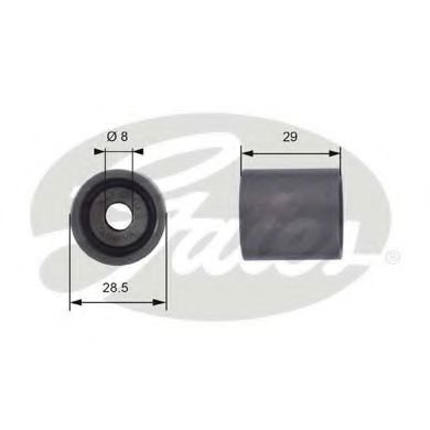 Rola ghidare/conducere, curea distributie AUDI A3 Cabriolet (8P7) (2008 - 2013) GATES T42044 piesa NOUA