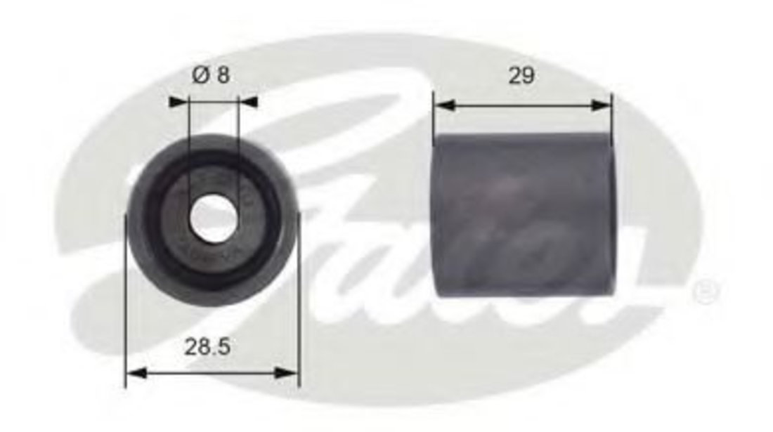 Rola ghidare/conducere, curea distributie AUDI A4 (8D2, B5) (1994 - 2001) GATES T42044 piesa NOUA