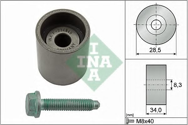 Rola ghidare/conducere, curea distributie AUDI A6 Avant (4F5, C6) (2005 - 2011) INA 532 0197 10 piesa NOUA