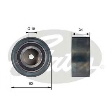 Rola ghidare/conducere, curea distributie AUDI Q5 (8R) (2008 - 2016) GATES T41238 piesa NOUA