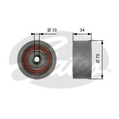Rola ghidare/conducere, curea distributie AUDI ALLROAD (4BH, C5) (2000 - 2005) GATES T42159 piesa NO...