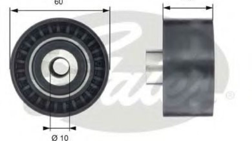 Rola ghidare/conducere, curea distributie CITROEN C-CROSSER ENTERPRISE (2009 - 2016) GATES T42199 piesa NOUA