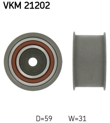 Rola ghidare/conducere, curea distributie dreapta (VKM21202 SKF) AUDI,SKODA,VW
