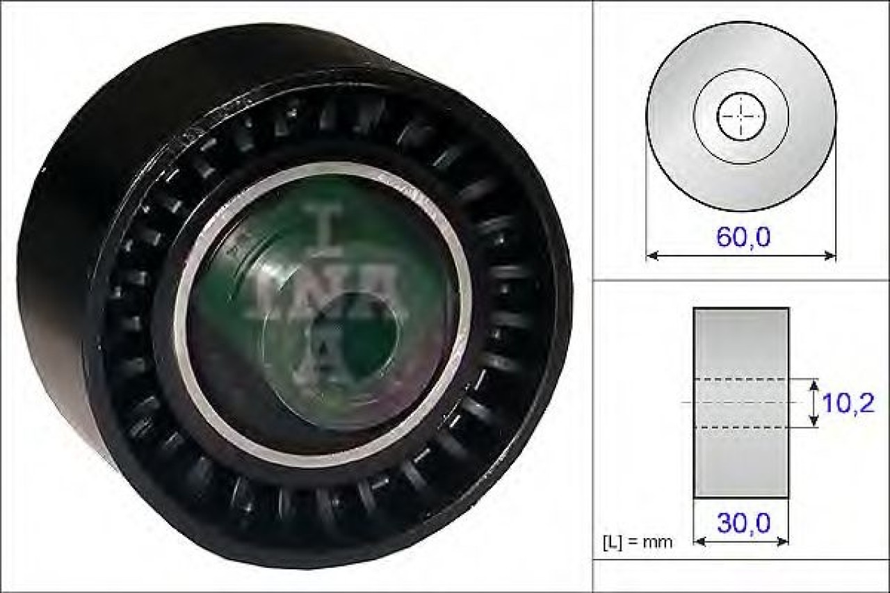Rola ghidare/conducere, curea distributie FIAT SCUDO caroserie (220L) (1996 - 2006) INA 532 0289 10 piesa NOUA