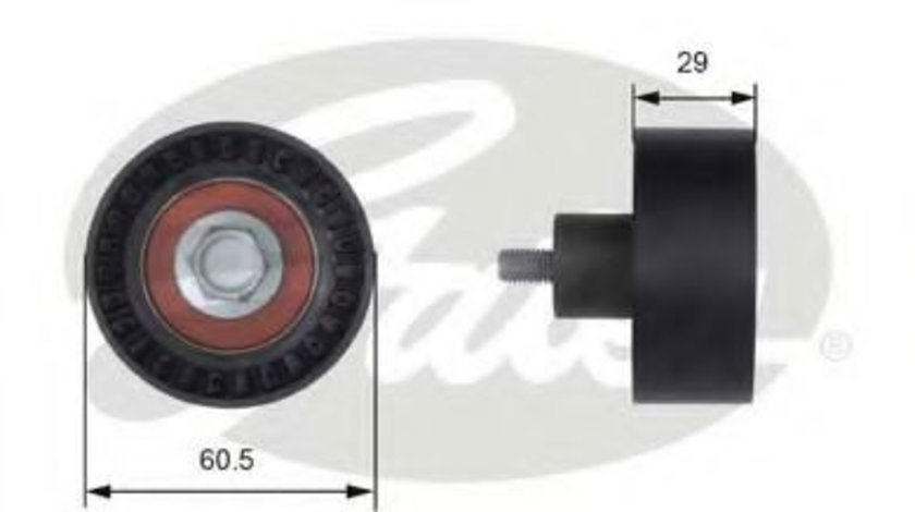 Rola ghidare/conducere, curea distributie FORD MONDEO II (BAP) (1996 - 2000) GATES T41233 piesa NOUA