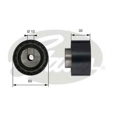 Rola ghidare/conducere, curea distributie PEUGEOT 306 (7B, N3, N5) (1993 - 2003) GATES T42070 piesa ...
