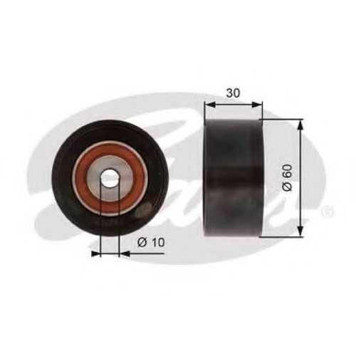 Rola ghidare/conducere, curea distributie TOYOTA AYGO (WNB1, KGB1) (2005 - 2014) GATES T42162 piesa ...