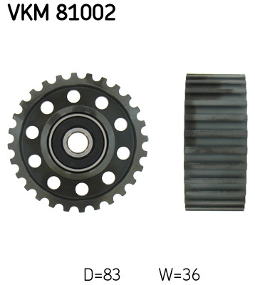 Rola ghidare/conducere, curea distributie (VKM81002 SKF) TOYOTA,VW