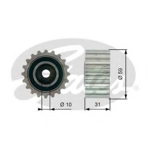 Rola ghidare/conducere, curea distributie VOLVO S40 I (VS) (1995 - 2004) GATES T41236 piesa NOUA