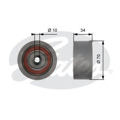 Rola ghidare/conducere, curea distributie VW PASSAT (3B3) (2000 - 2005) GATES T42159 piesa NOUA