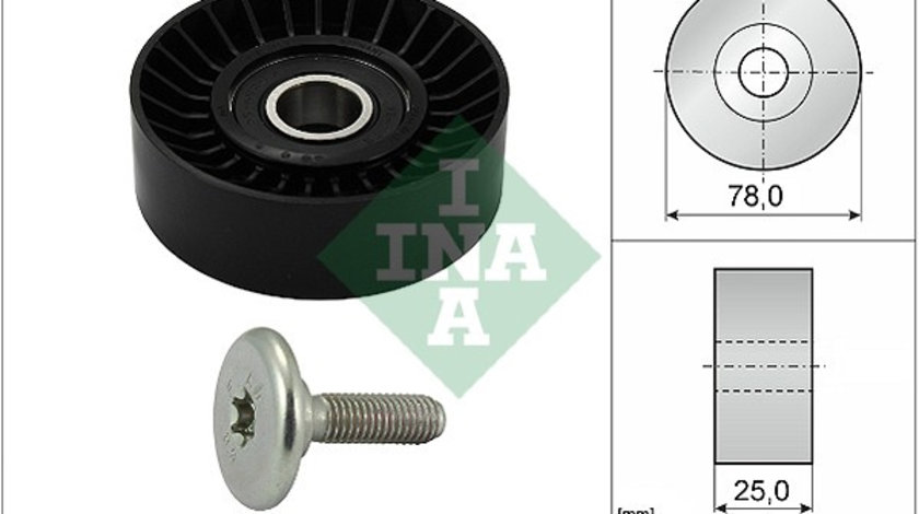 Rola ghidare/conducere, curea transmisie (532043910 INA) Citroen,Citroen (DF-PSA),FIAT,LANCIA,PEUGEOT,PEUGEOT (DF-PSA)