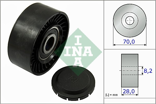 Rola ghidare/conducere, curea transmisie (532046810 INA) AUDI,SEAT,VW