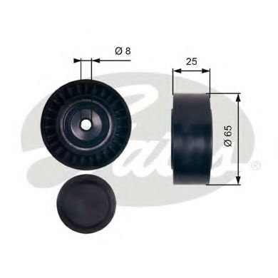 Rola ghidare/conducere, curea transmisie AUDI A5 Cabriolet (8F7) (2009 - 2016) GATES T36405 piesa NO...