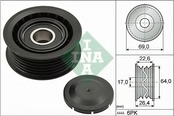 Rola ghidare/conducere, curea transmisie AUDI A7 Sportback (4GA, 4GF) (2010 - 2016) INA 532 0160 10 piesa NOUA
