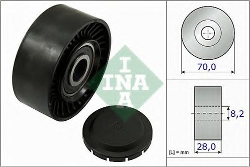 Rola ghidare/conducere, curea transmisie AUDI Q5 (8R) (2008 - 2016) INA 532 0468 10 piesa NOUA