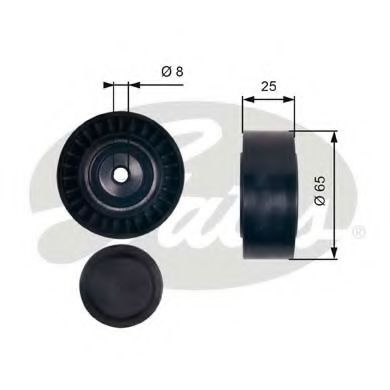 Rola ghidare/conducere, curea transmisie AUDI Q5 (8R) (2008 - 2016) GATES T36405 piesa NOUA