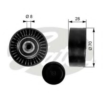 Rola ghidare/conducere, curea transmisie AUDI Q5 (8R) (2008 - 2016) GATES T36248 piesa NOUA
