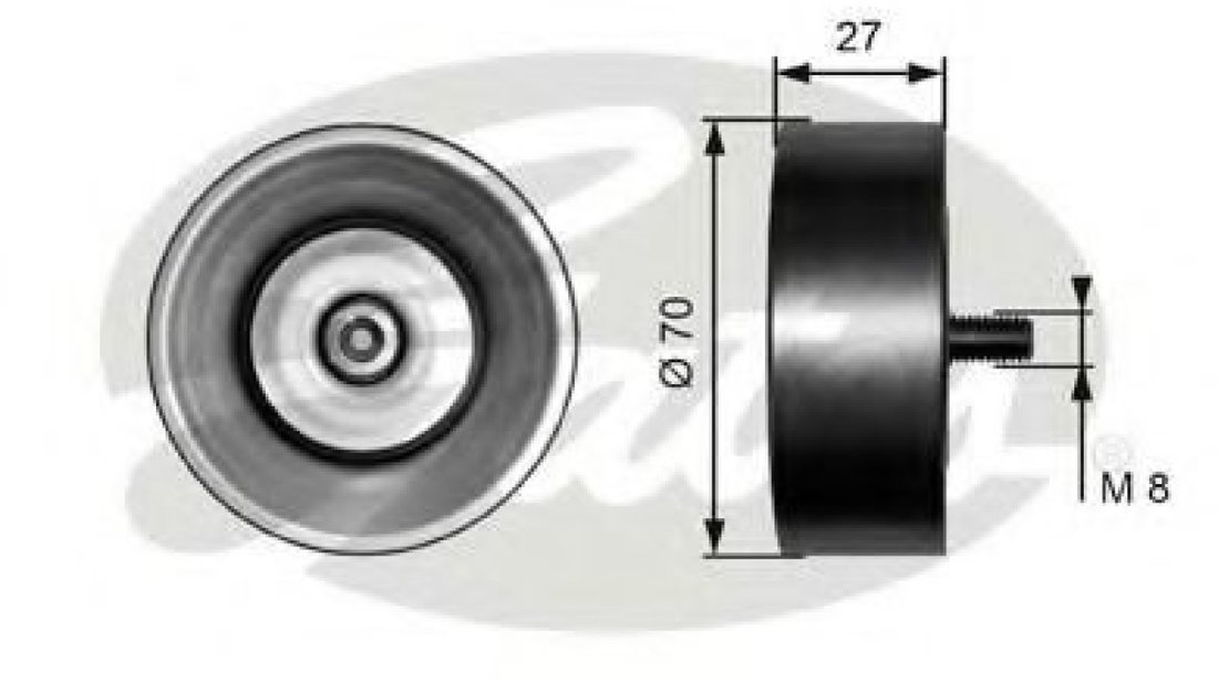 Rola ghidare/conducere, curea transmisie BMW Seria 3 Compact (E46) (2001 - 2005) GATES T36294 piesa NOUA