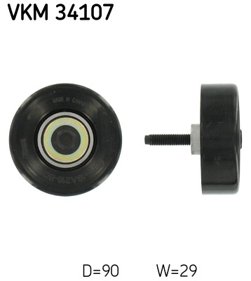 Rola ghidare/conducere, curea transmisie centru (VKM34107 SKF) FORD,SAAB