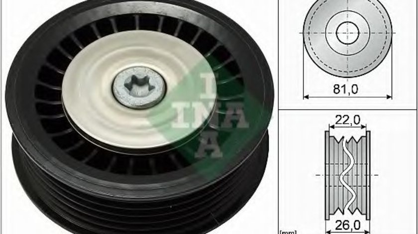 Rola ghidare/conducere, curea transmisie DACIA DUSTER (2010 - 2016) INA 532 0678 10 piesa NOUA