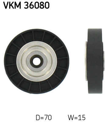 Rola ghidare/conducere, curea transmisie deasupra (VKM36080 SKF) RENAULT