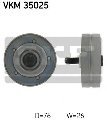 Rola ghidare/conducere, curea transmisie HONDA CIVIC VII Hatchback (EU, EP, EV) (1999 - 2006) SKF VK...