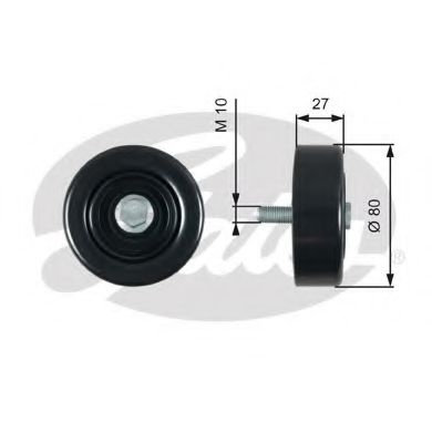 Rola ghidare/conducere, curea transmisie HYUNDAI ix35 (LM, EL, ELH) (2009 - 2016) GATES T39276 piesa...