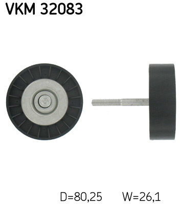 Rola ghidare/conducere, curea transmisie inferior stanga (VKM32083 SKF) ALFA ROMEO,LANCIA