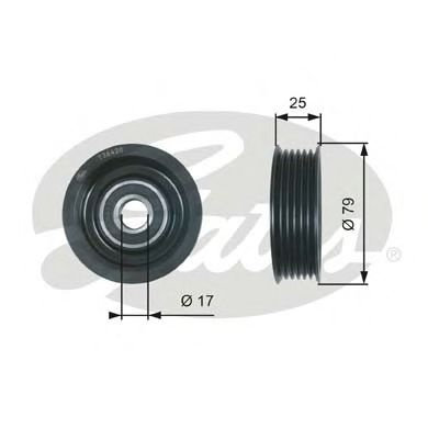 Rola ghidare/conducere, curea transmisie MAZDA 2 (DE) (2007 - 2015) GATES T36420 piesa NOUA
