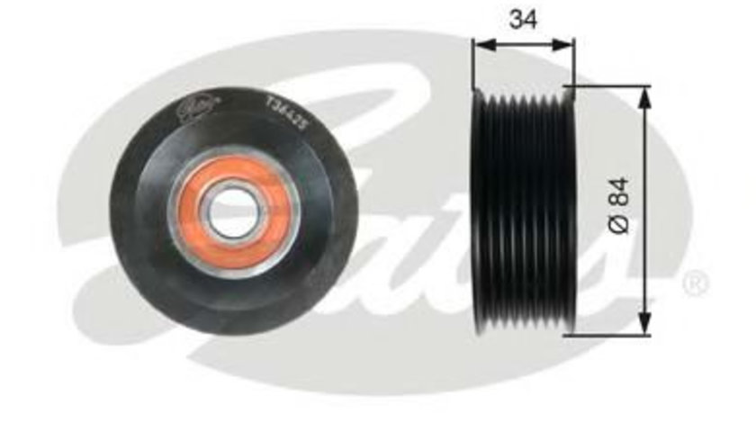 Rola ghidare/conducere, curea transmisie MAZDA 5 (CR19) (2005 - 2016) GATES T36425 piesa NOUA