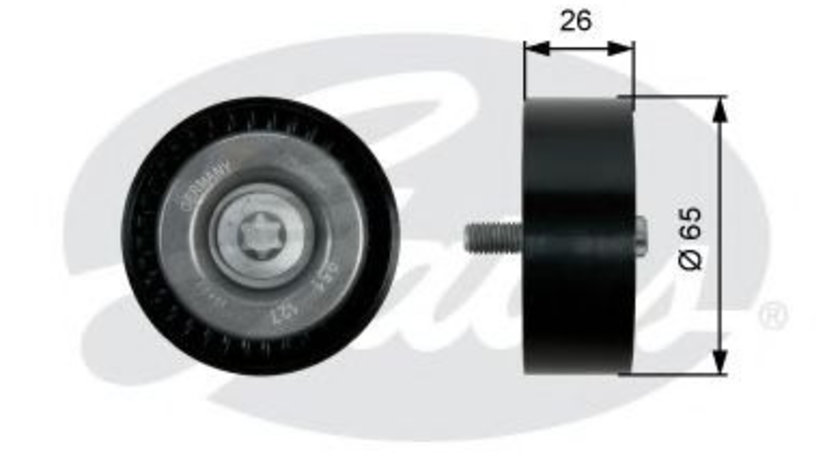 Rola ghidare/conducere, curea transmisie MERCEDES C-CLASS (W204) (2007 - 2014) GATES T36437 piesa NOUA