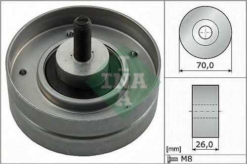 Rola ghidare/conducere, curea transmisie MINI MINI Cabriolet (R52) (2004 - 2007) INA 532 0524 10 pie...