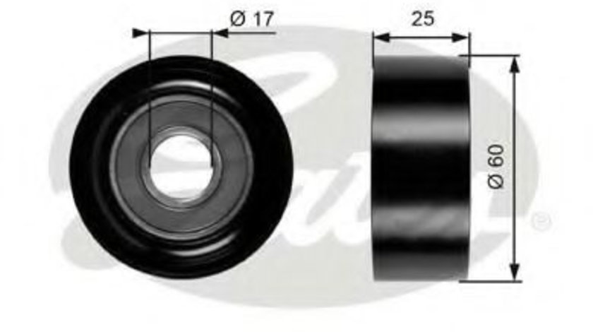 Rola ghidare/conducere, curea transmisie RENAULT MEGANE I Scenic (JA0/1) (1996 - 2001) GATES T36176 piesa NOUA