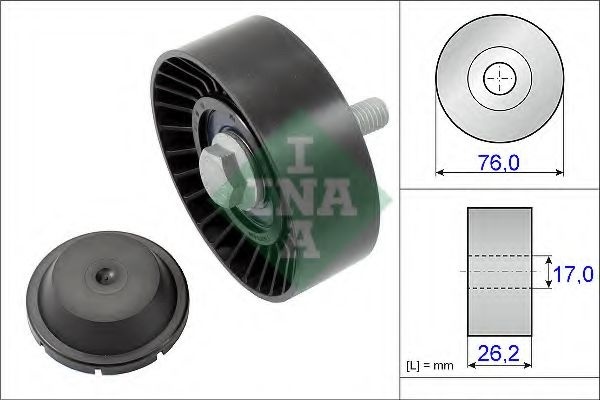 Rola ghidare/conducere, curea transmisie SEAT LEON (1P1) (2005 - 2012) INA 532 0632 10 piesa NOUA